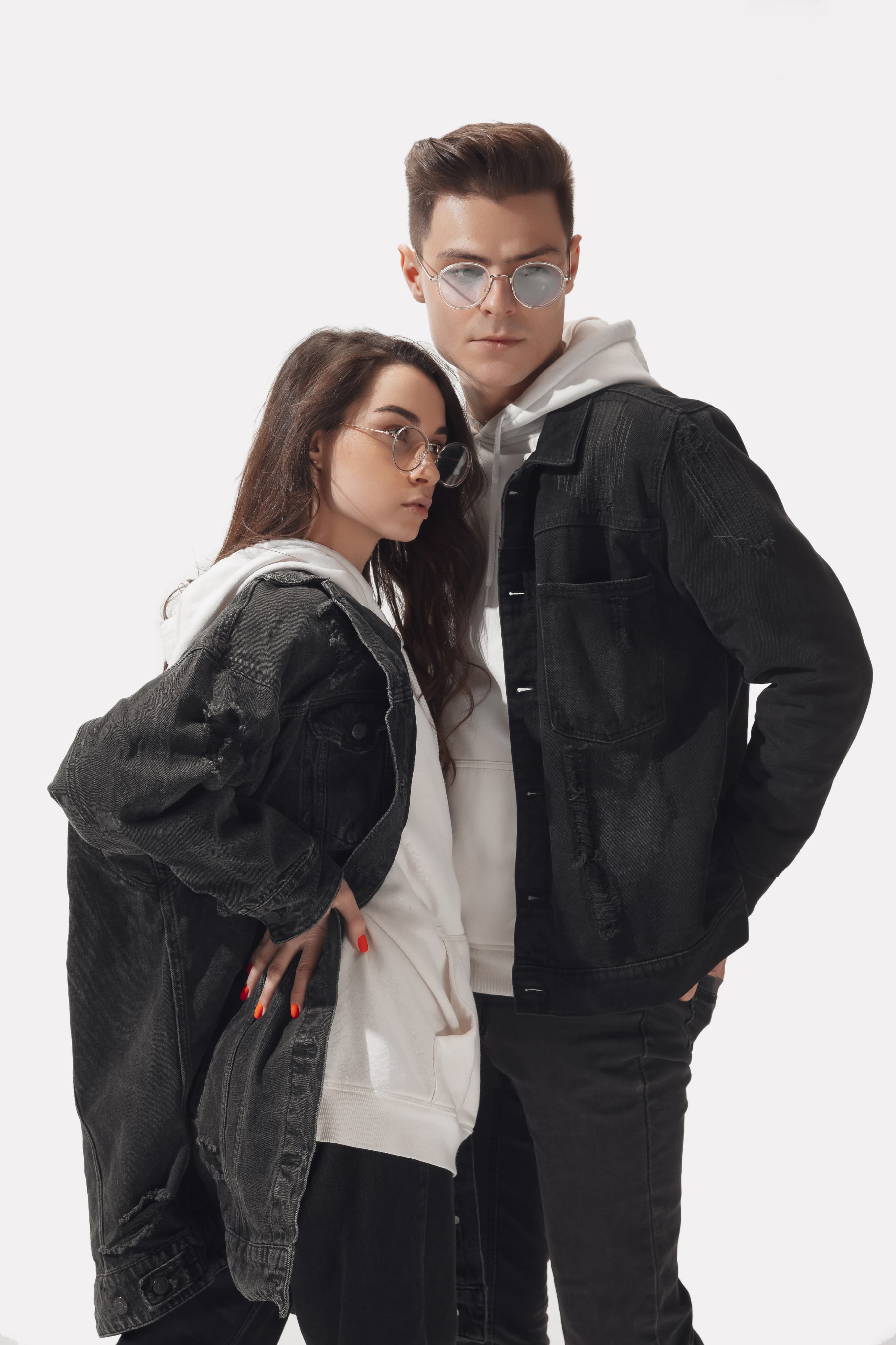 Fashion models wearing stylish clothing